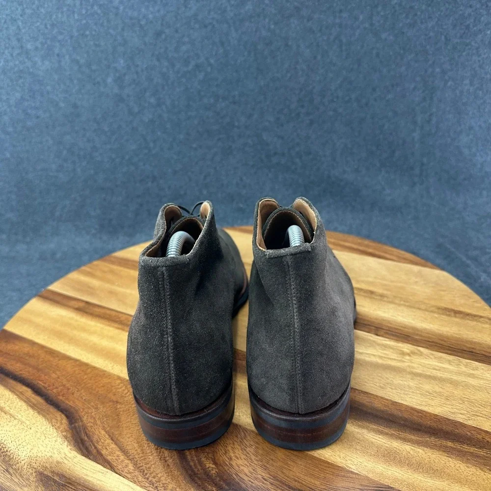 Sons of Henry Ambly Chukka Dark Olive Suede Goodyear Welted Spain Mens Sz 7 $460